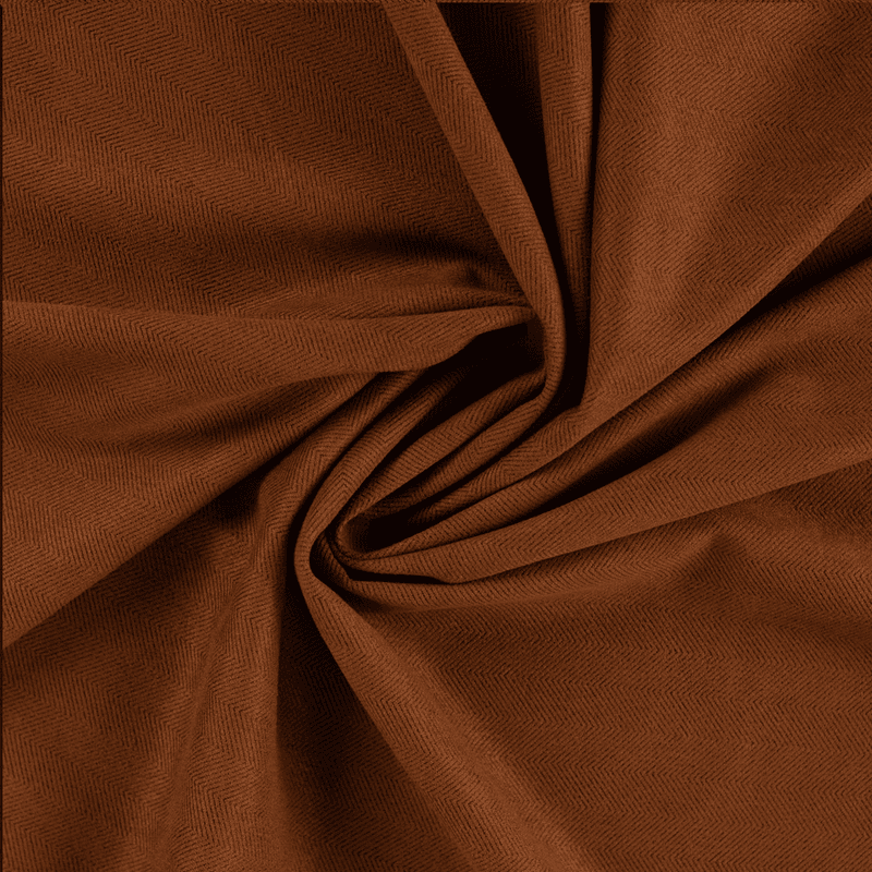 Herringbone Rust - Scuba Suede