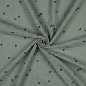 Hovedbilde Sweethearts Dusty Green - Musselin
