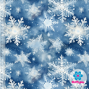 Hovedbilde Snowflake Blue - French Terry