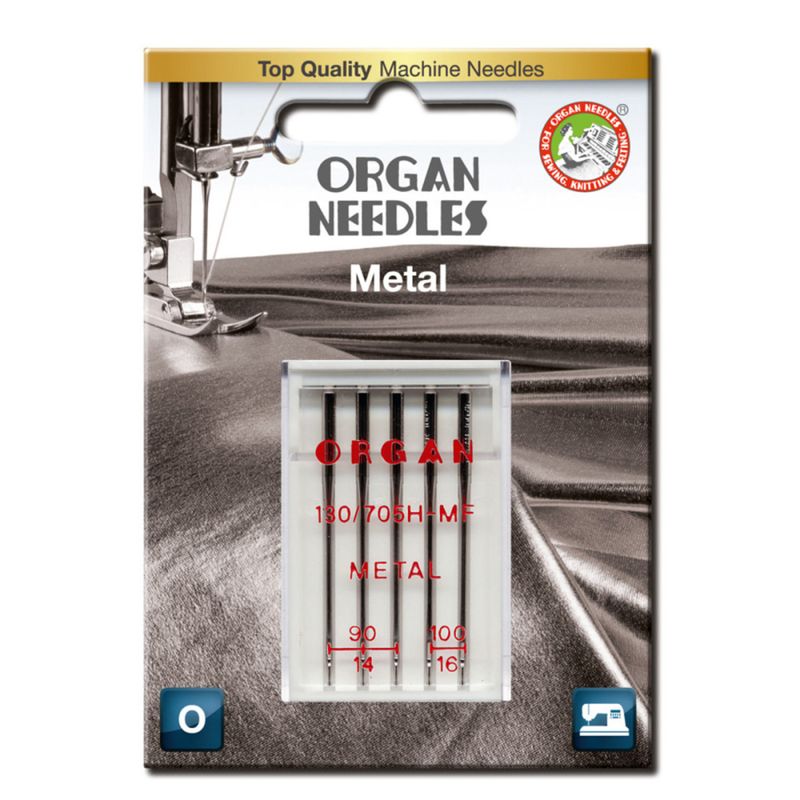 Organ Symaskinnåler Metal 90-100 5pk
