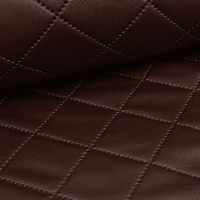 Mahogni Maxi Diamond - Quiltet Skai