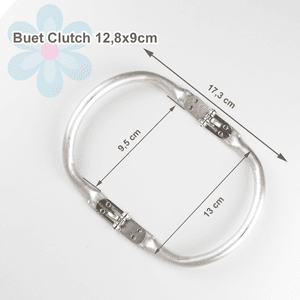 Hovedbilde Buet Veskeramme til clutch 12,8x9cm