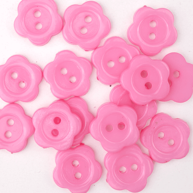 Hovedbilde Marabella Lys Rosa - 13 mm Plast Knapp