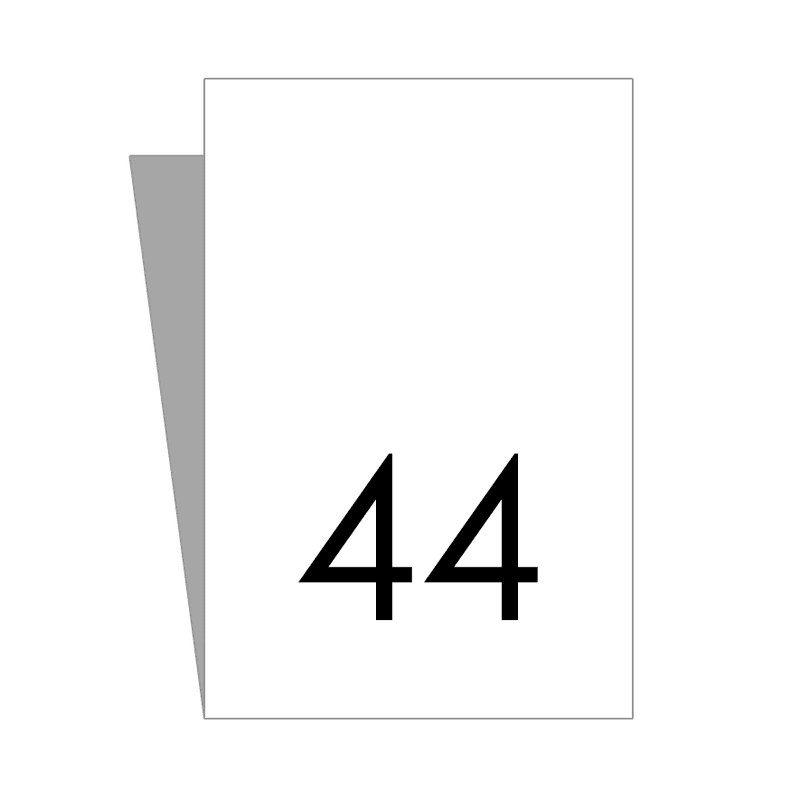 Hvit Størrelseslapp - 20 stk