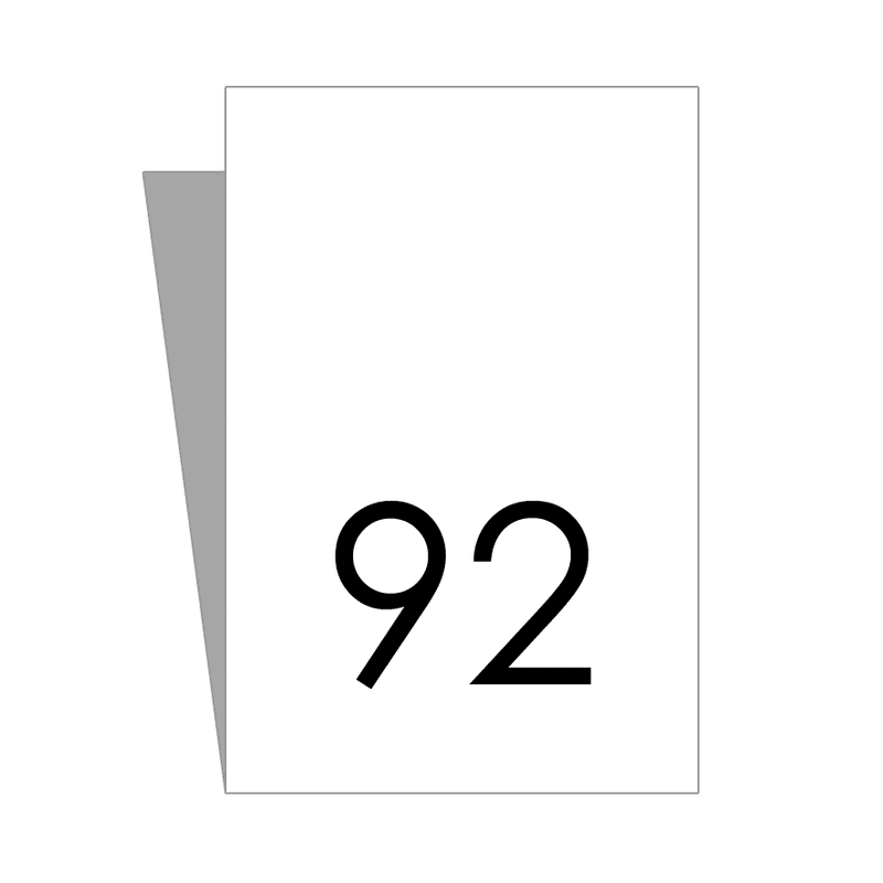 Hvit Størrelseslapp - 20 stk