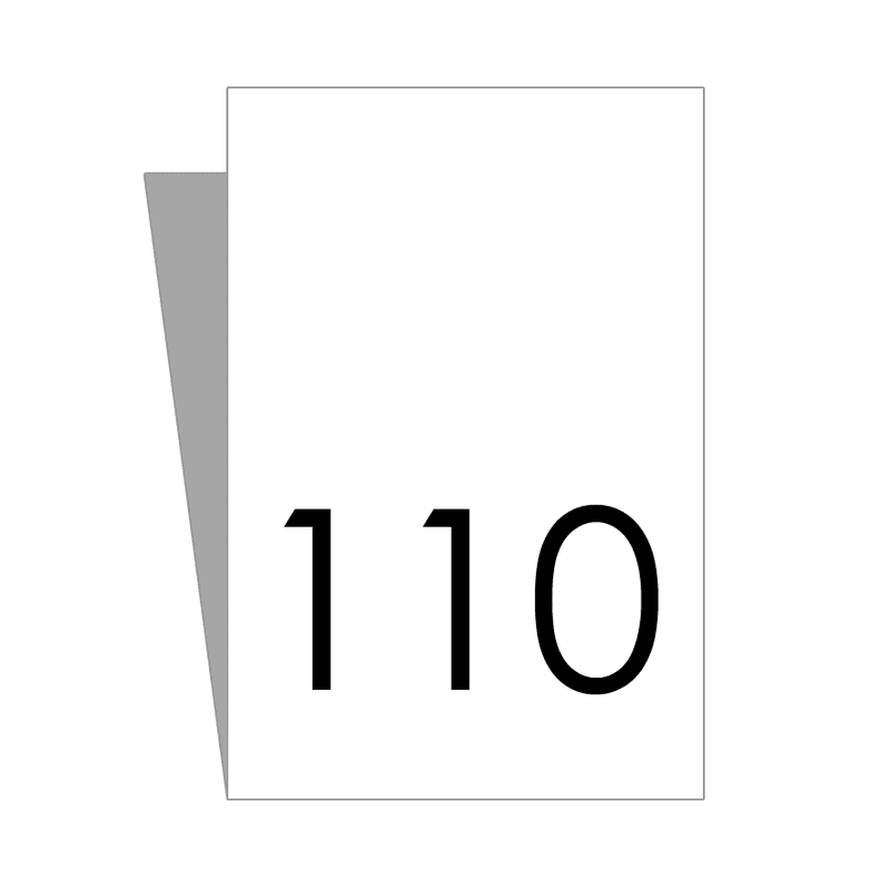 Hvit Størrelseslapp - 20 stk