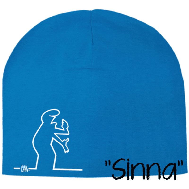 Mellomblå Streken - Lue