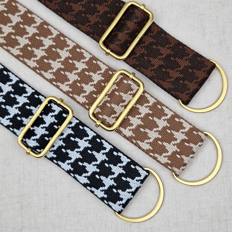 Hundetann Brun - Vevd Bånd 38 mm