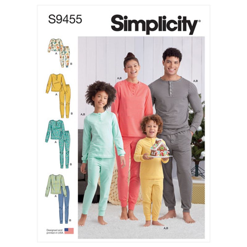 Pyjamas Barn & Voksen - Simplicity S9455