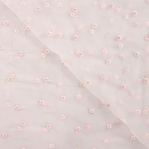 Hovedbilde Tiny Blossom - Brodert Tyll
