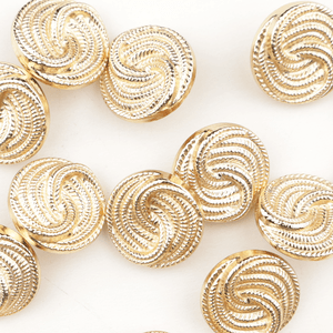 Hovedbilde Madame Gull - 18 mm Metall Knapp