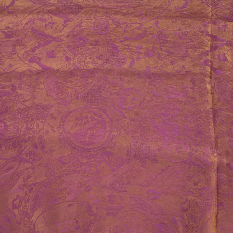 Camille Changeant Old Pink - Viskose/Silke Jacquard
