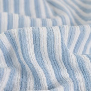 Hovedbilde Stripeduo Bl&aring; - Musselin