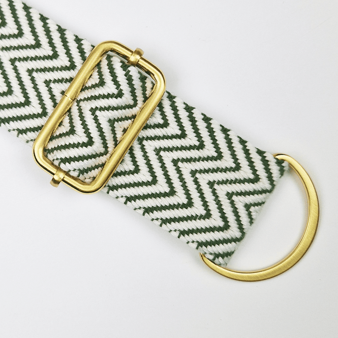 Hovedbilde Chevron Grønn - Vevd Bånd 38 mm
