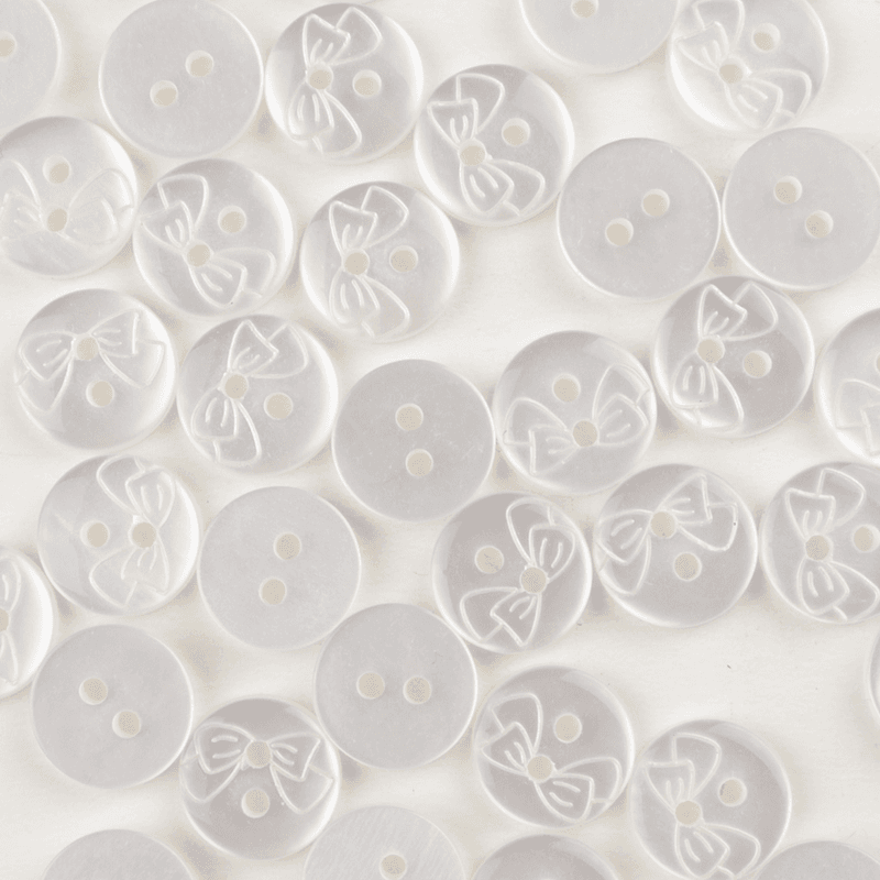 Sløyfefin - 11,5 mm Resin Knapp